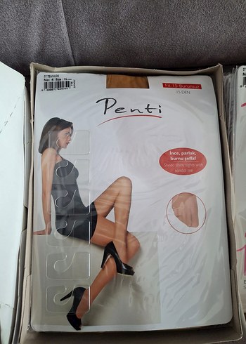 Pamuklu Gri Baskılı Midi Kadın Tayt - Görsel 11