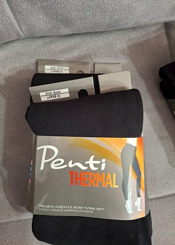 Pamuklu Gri Baskılı Midi Kadın Tayt - Görsel 15