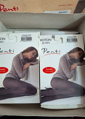 Pamuklu Gri Baskılı Midi Kadın Tayt - Görsel 5