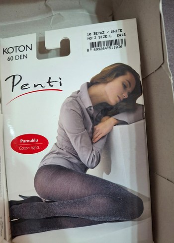 Pamuklu Gri Baskılı Midi Kadın Tayt - Görsel 6