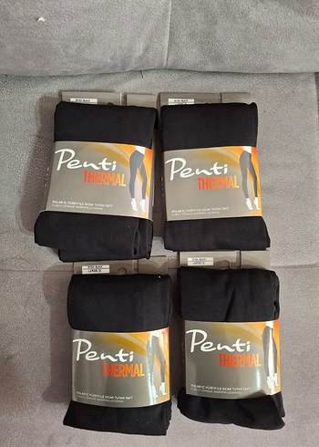 Pamuklu Gri Baskılı Midi Kadın Tayt - Görsel 16