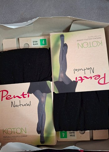 Pamuklu Gri Baskılı Midi Kadın Tayt - Görsel 2