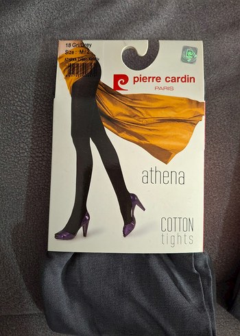 Pamuklu Gri Baskılı Midi Kadın Tayt - Görsel 10