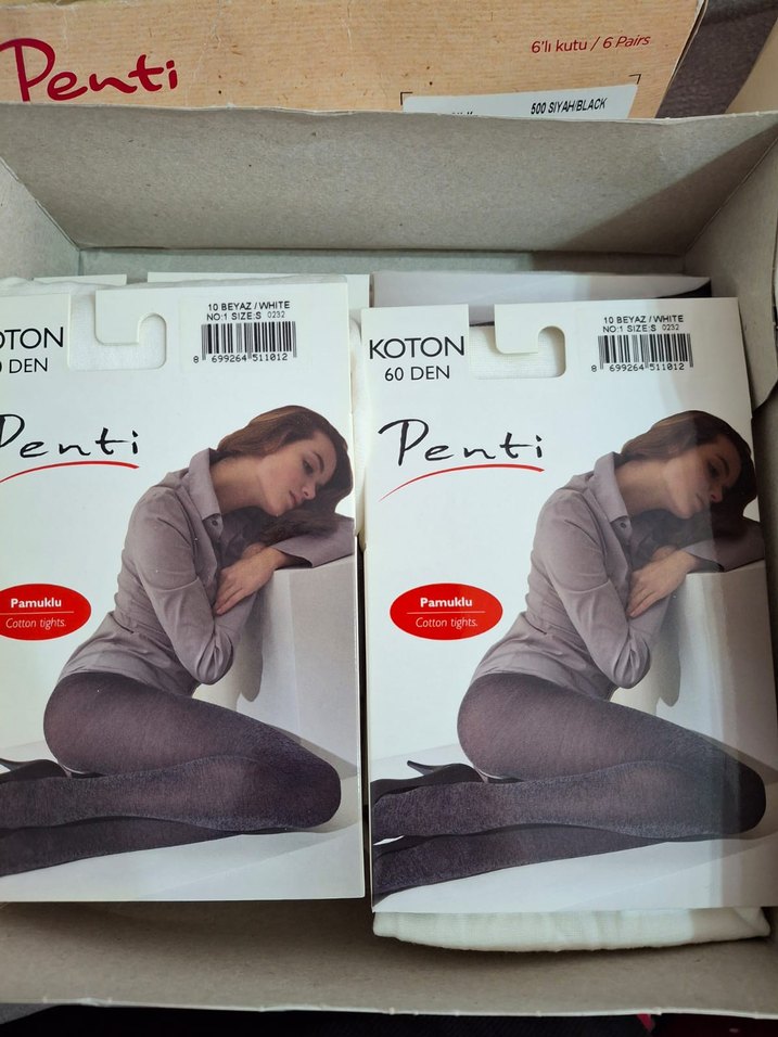 Pamuklu Gri Baskılı Midi Kadın Tayt - Görsel 5