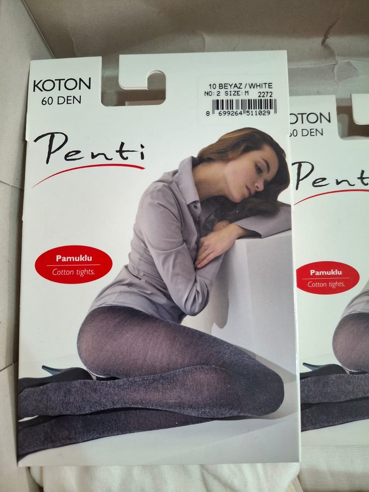 Pamuklu Gri Baskılı Midi Kadın Tayt - Görsel 4