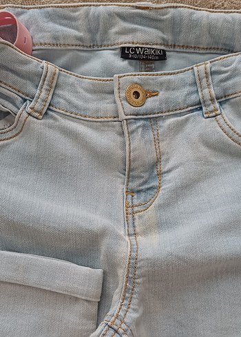 Bej kız Çocuk Kot Pantolon Regular Fit - Görsel 2