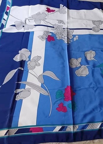 Renkli Kadın İpek Şal Bohem Tarzı - Görsel 7