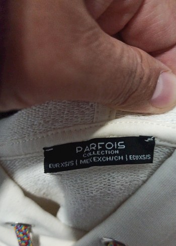 Kadın Beyaz Uzun Kollu Sweatshirt - Görsel 3