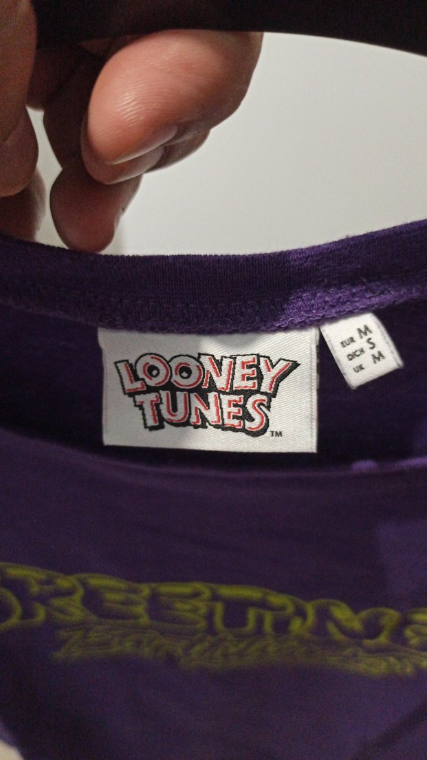 Mor Baskılı Kısa Kollu Kadın Tişört - Görsel 3