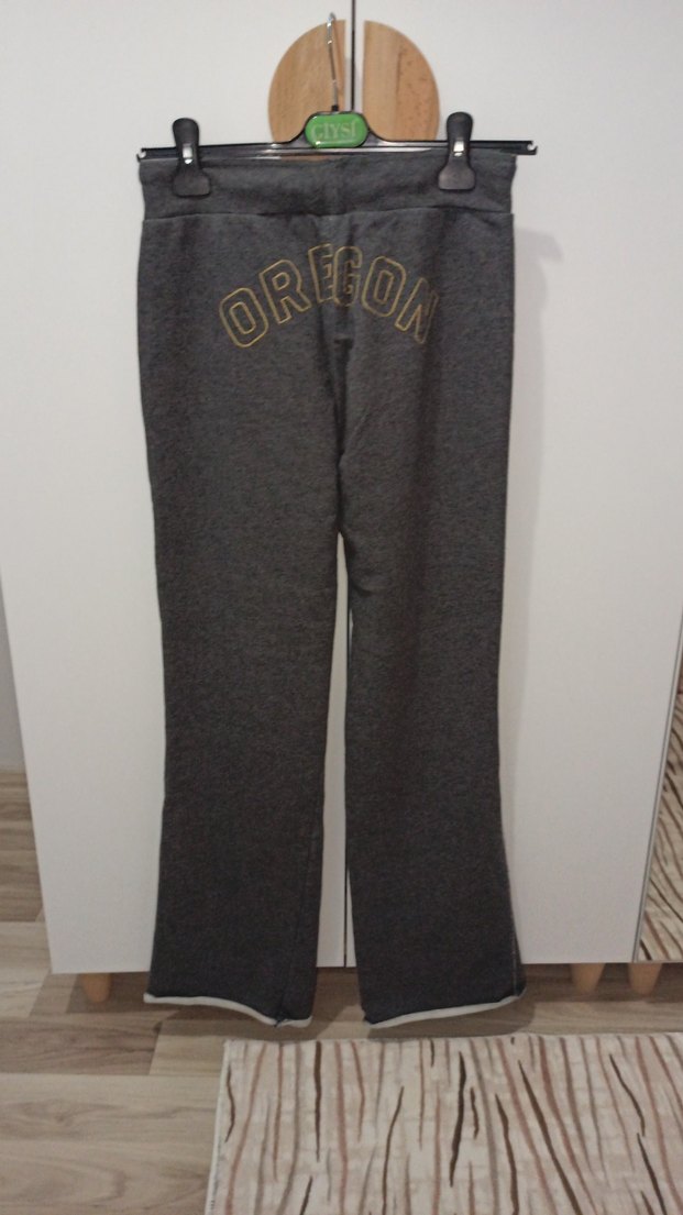 Nakışlı Gri Nike Kadın Eşofman Altı - Görsel 2