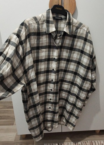 Düğmeli Keten Salaş Kadın Gömlek - Görsel 3