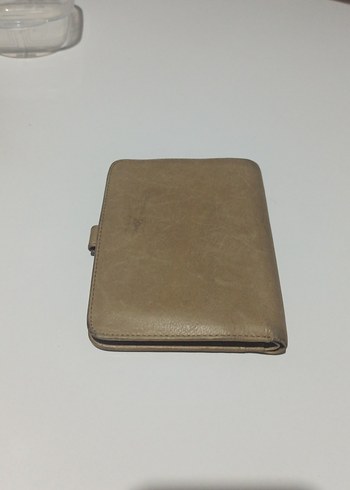 Bohem Tarzı Bej Kadın Deri Cüzdan - Görsel 3