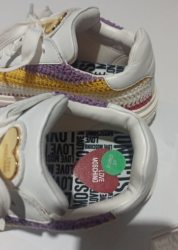 Beyaz Yüksek Topuklu Kadın Spor Ayakkabı - Görsel 3