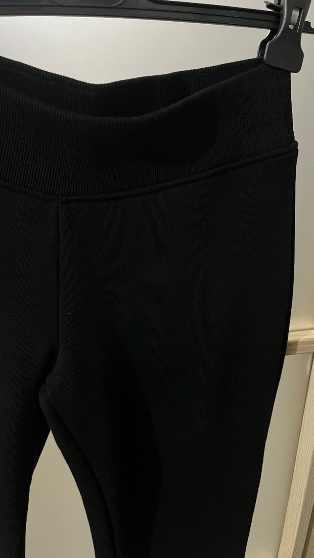 Siyah Kadın Midi İspanyol Paça Pantolon - Görsel 3