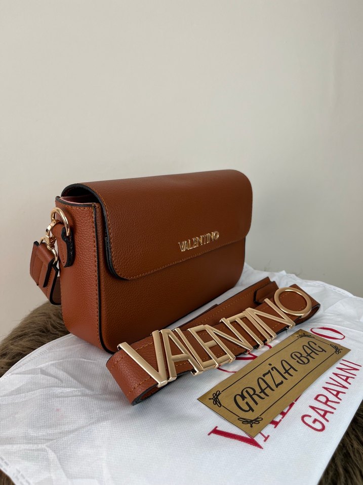 Valentino Kahverengi Deri Kadın Çanta - Görsel 2