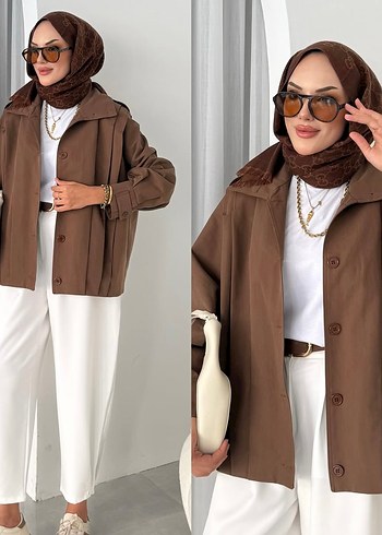 Diğer Kahverengi Midi Kadın Trençkot