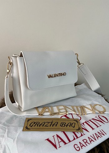 Valentino Beyaz Deri Kadın Çanta