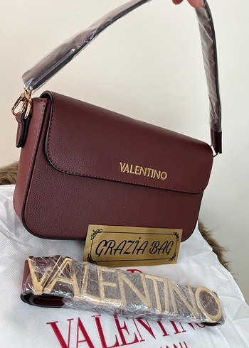 Bordo Deri Kadın Omuz Çantası - Görsel 3