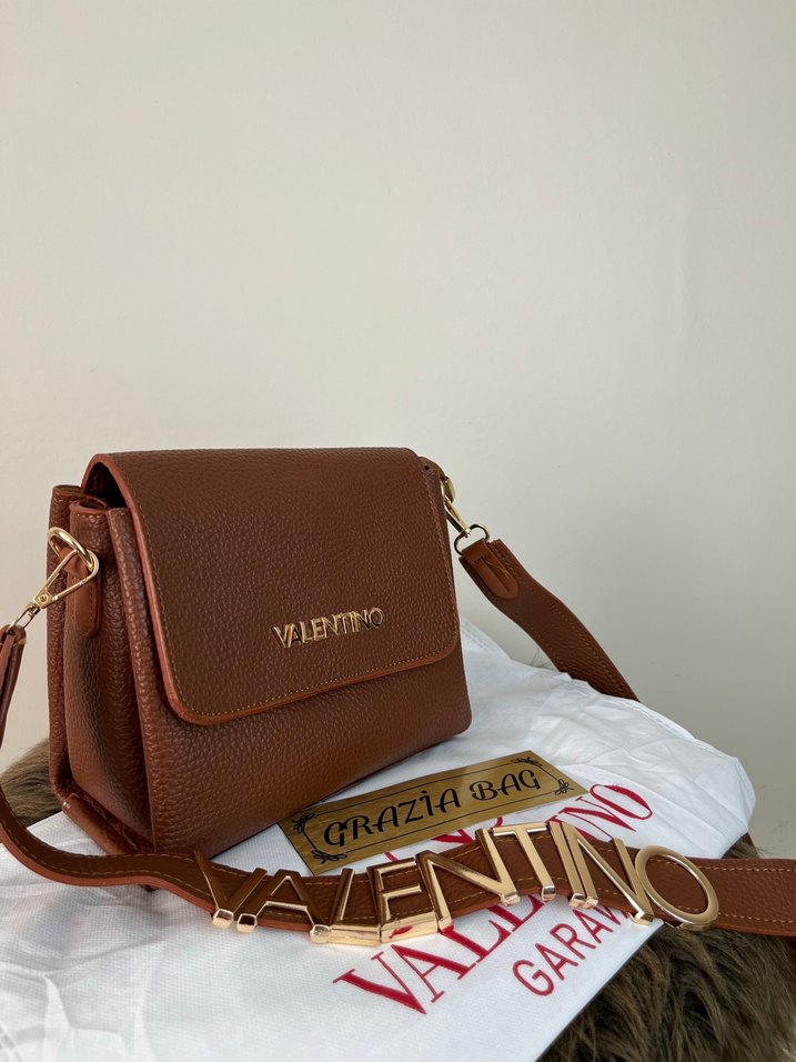 Kahverengi Deri Kadın Omuz Çantası - Görsel 2