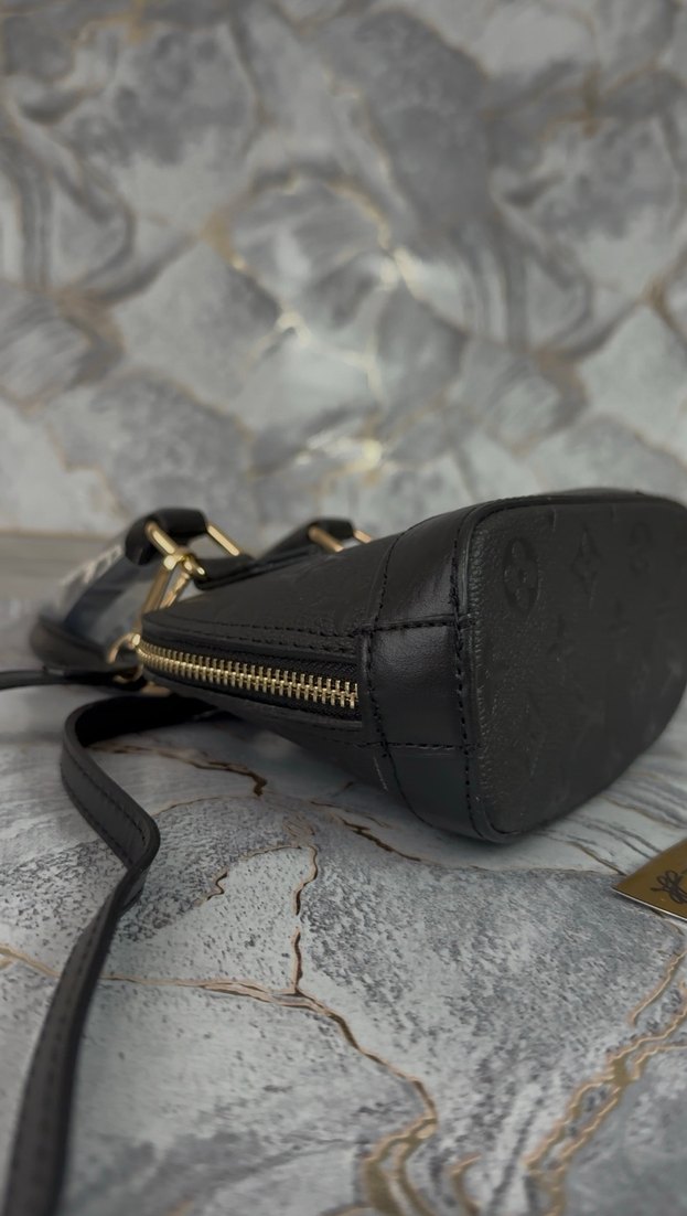 Louıs Vuıtton Klasik Siyah Deri Kadın Çanta - Görsel 4