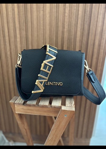 Valentino Siyah Deri Kadın Omuz Çantası - Görsel 2