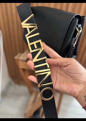 Valentino Siyah Deri Kadın Omuz Çantası - Görsel 6