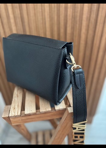 Valentino Siyah Deri Kadın Omuz Çantası - Görsel 5