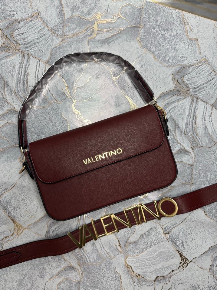 Valentino Bordo Deri Kadın Askılı Çanta - Görsel 3