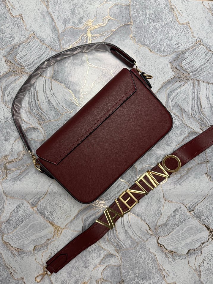 Valentino Bordo Deri Kadın Askılı Çanta - Görsel 4