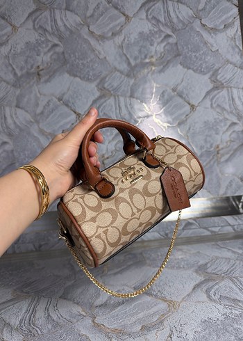 Bej Zincir Detaylı Deri Kadın Çanta - Görsel 2