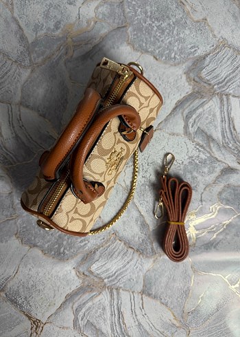 Bej Zincir Detaylı Deri Kadın Çanta - Görsel 3