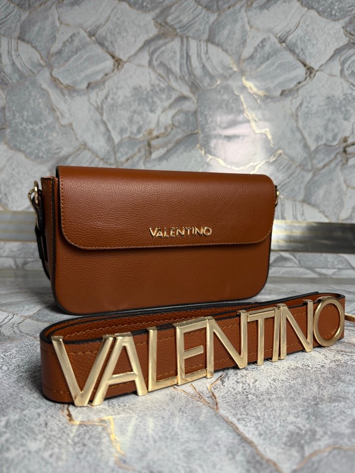 Valentino Kahverengi Deri Kadın Çanta - Görsel 2