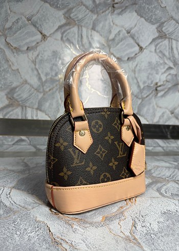 Kahverengi Baskılı Deri Kadın Çanta - Görsel 2