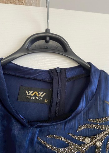 Lacivert Tesettür Elbise - Görsel 4