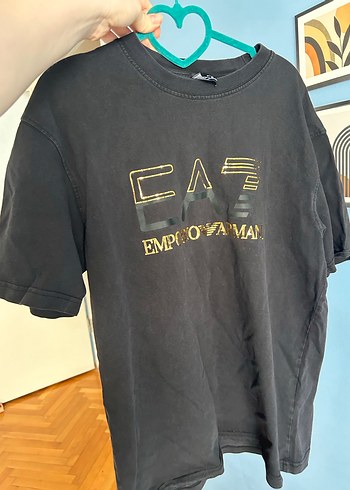 Orijinal Erkek Siyah Baskılı Pamuklu Tişört - Görsel 4