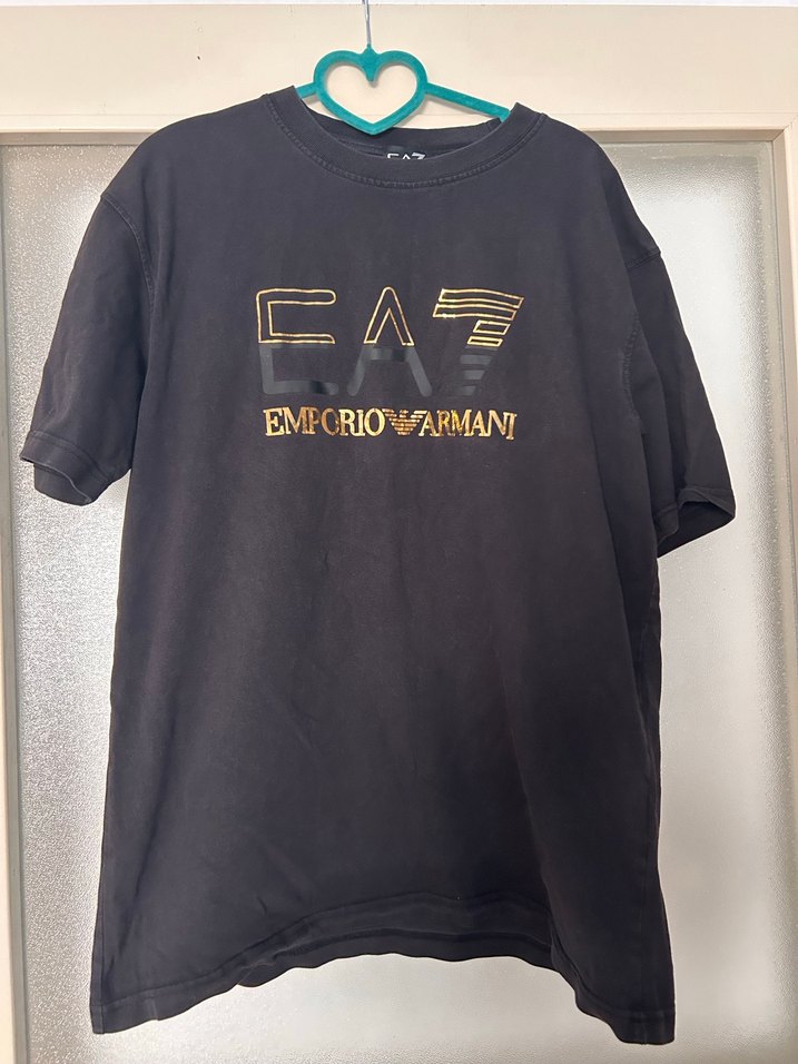 Orijinal Erkek Siyah Baskılı Pamuklu Tişört - Görsel 2