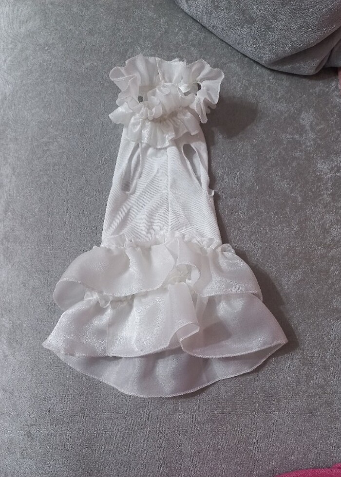 Kedi köpek gelinlik elbise  - Görsel 3