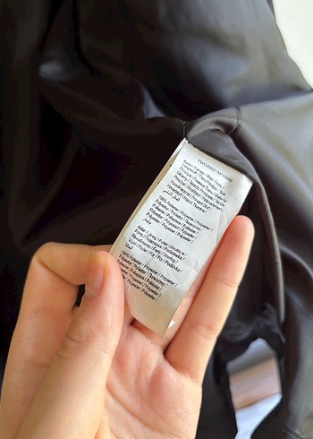 Kapüşonlu Siyah Kadın Ceket - Görsel 4