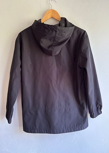 Kapüşonlu Siyah Kadın Ceket - Görsel 5