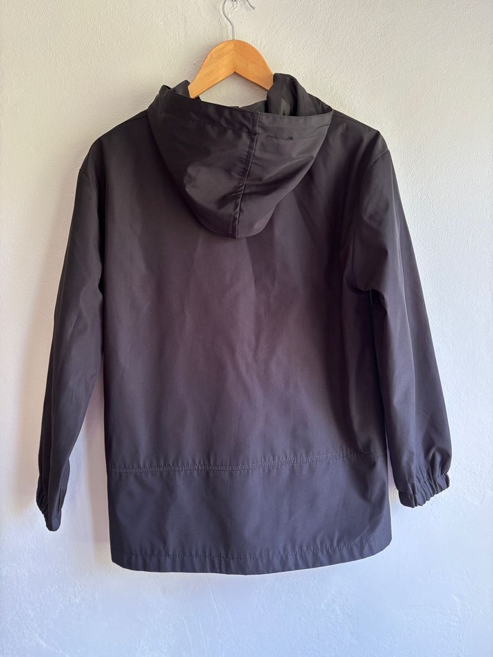 Kapüşonlu Siyah Kadın Ceket - Görsel 5