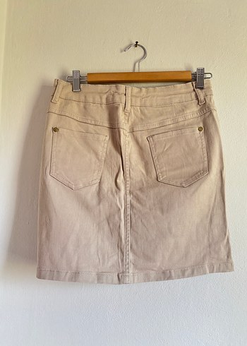 Bej Mini Etek - Görsel 4