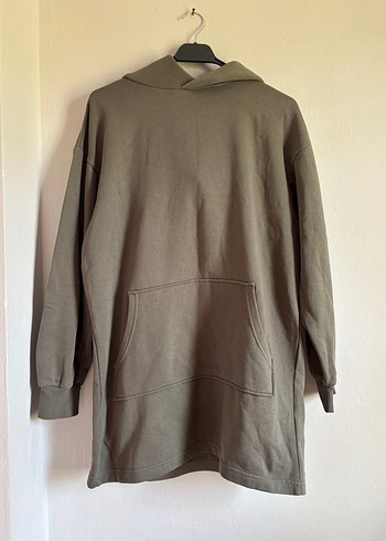 H&M Haki H&M Kadın Uzun Kollu Basic Sweatshirt