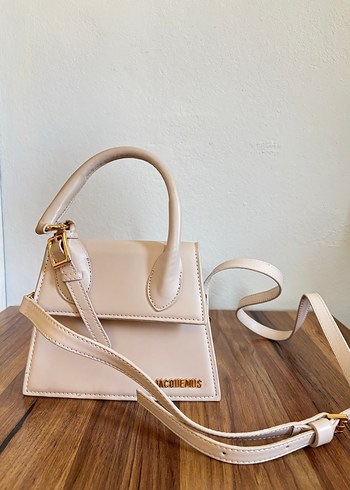 JACQUEMIS Bej Deri Kadın Çanta - Görsel 8