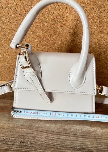 JACQUEMIS Bej Deri Kadın Çanta - Görsel 9