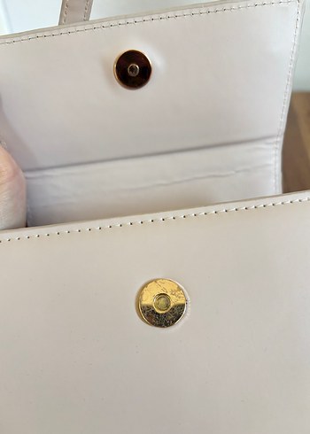 JACQUEMIS Bej Deri Kadın Çanta - Görsel 6