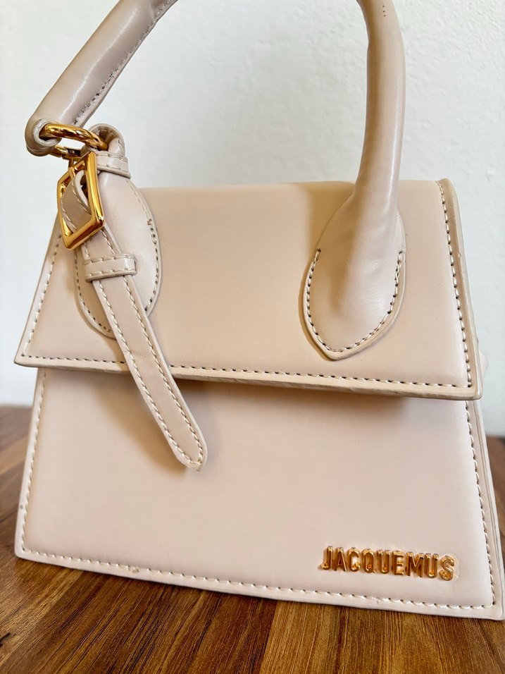 JACQUEMIS Bej Deri Kadın Çanta - Görsel 2