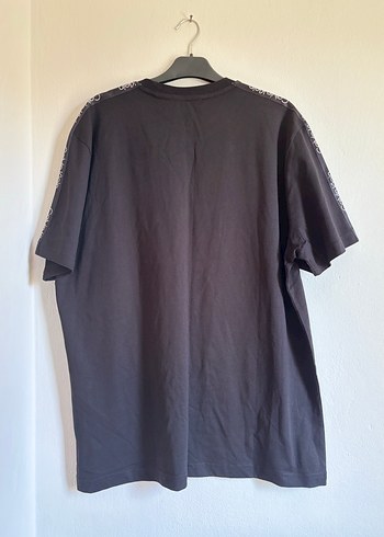 Siyah Baskılı Erkek Oversize Tişört - Görsel 4