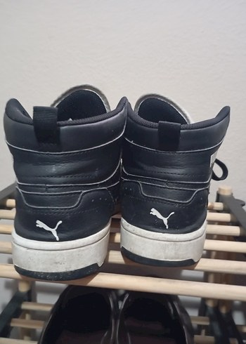 37 Beden beyaz Renk Puma Beyaz Gri Basketbol Ayakkabısı Velcro