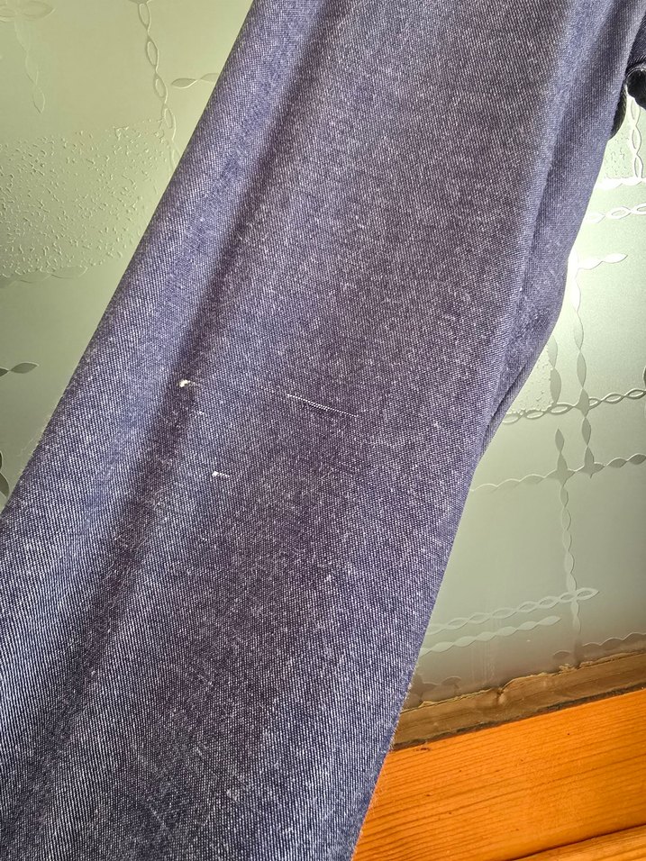 Düğmeli Uzun kot elbise - Görsel 4