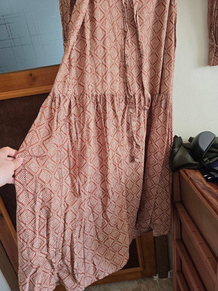 somon Bohem Uzun Elbise - Görsel 2